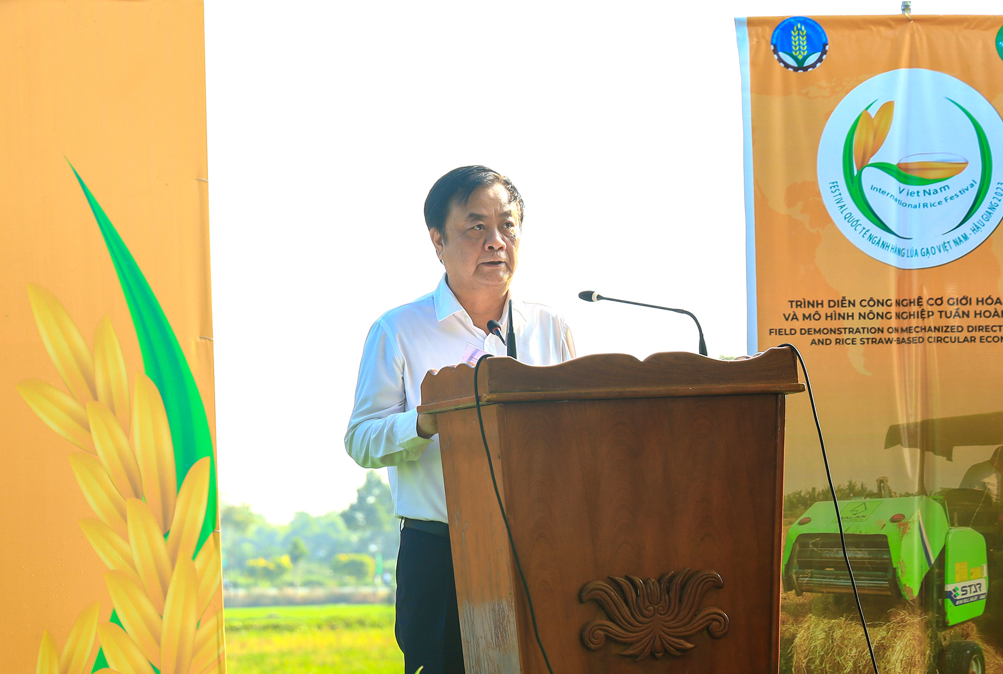 Bộ trưởng Bộ NN&PTNTVN Lê Minh Hoan phát biểu tại Lễ phát động (Ảnh: Trung Quân).